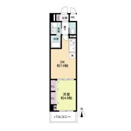 東三国駅 徒歩3分 7階の物件間取画像